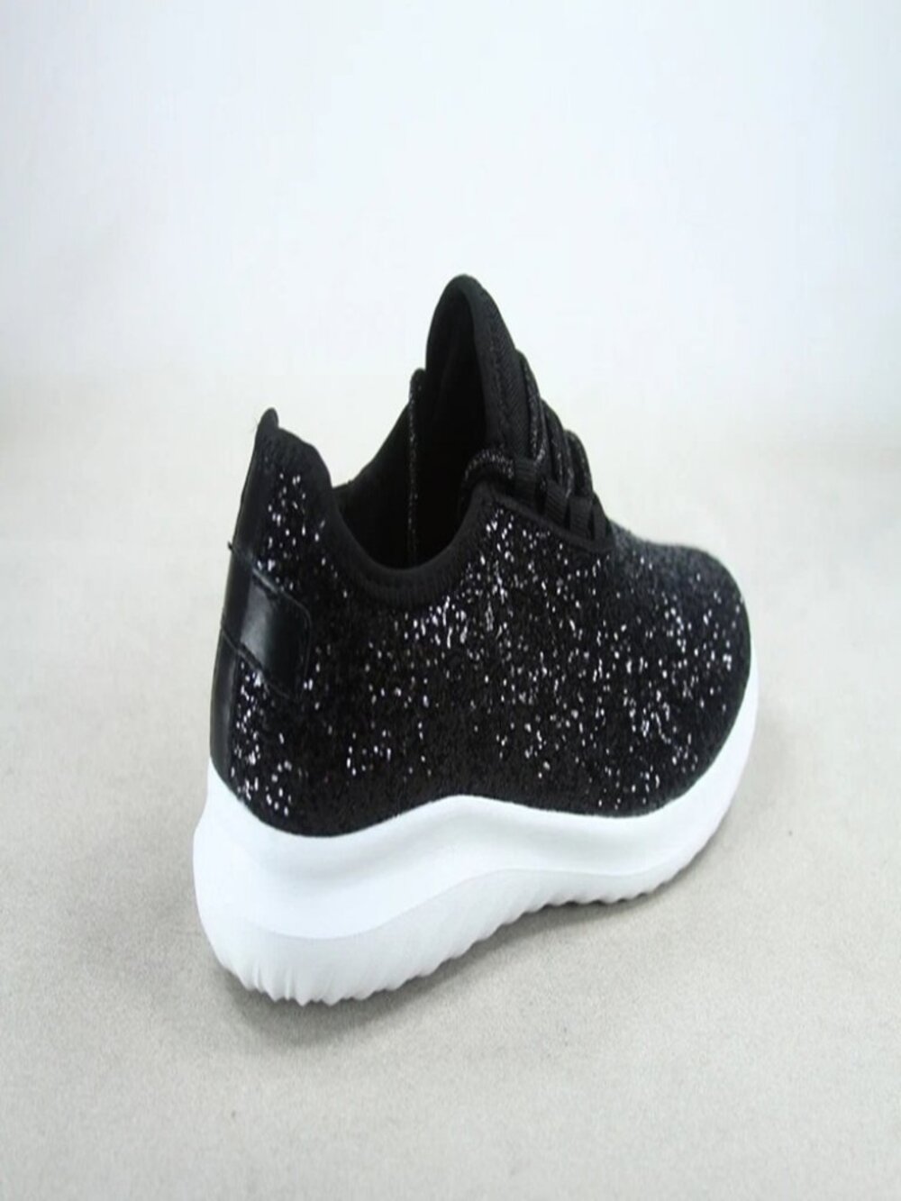 Women's Fashioin Glitter Sparkly Lightweight Metallic Tennis Sneaker Shoes - Picture 5 of 16
